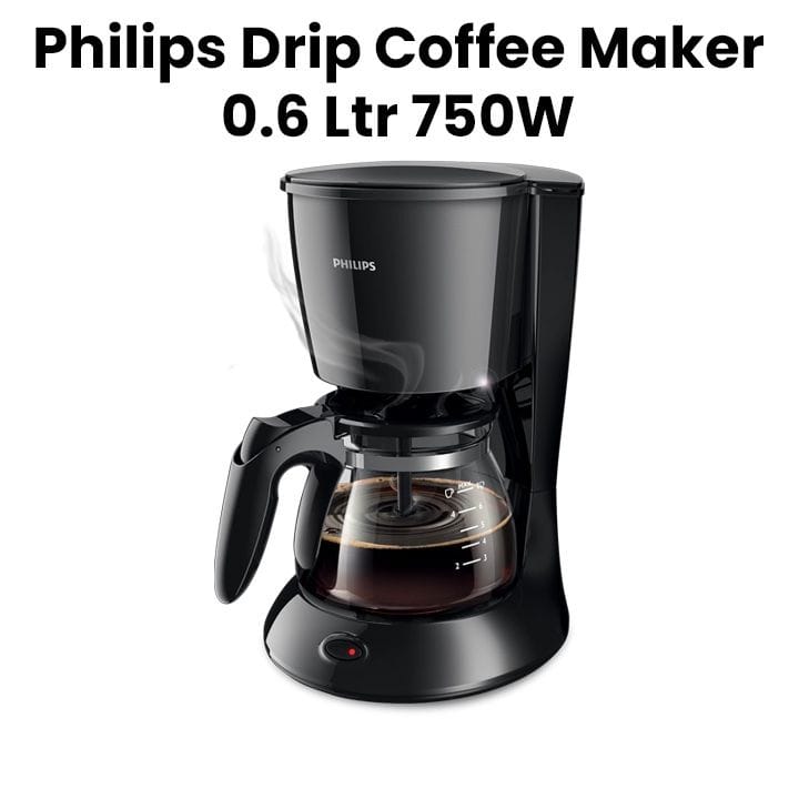 Philips Daily Collection Drip Coffee Maker 0.6L - Black | HD7432/20