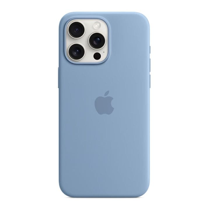 Apple iPhone 15 Pro Max Silicone Case With Magsafe Winter Blue | MT1Y3ZM/A