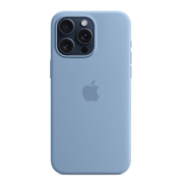 Apple iPhone 15 Pro Max Silicone Case With Magsafe Winter Blue | MT1Y3ZM/A