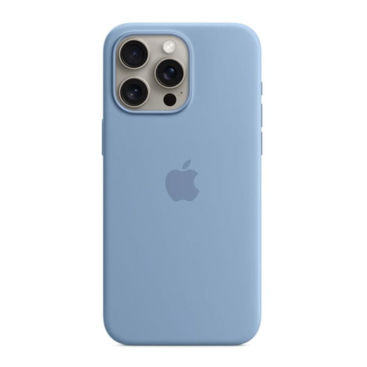 Apple iPhone 15 Pro Max Silicone Case With Magsafe Winter Blue | MT1Y3ZM/A
