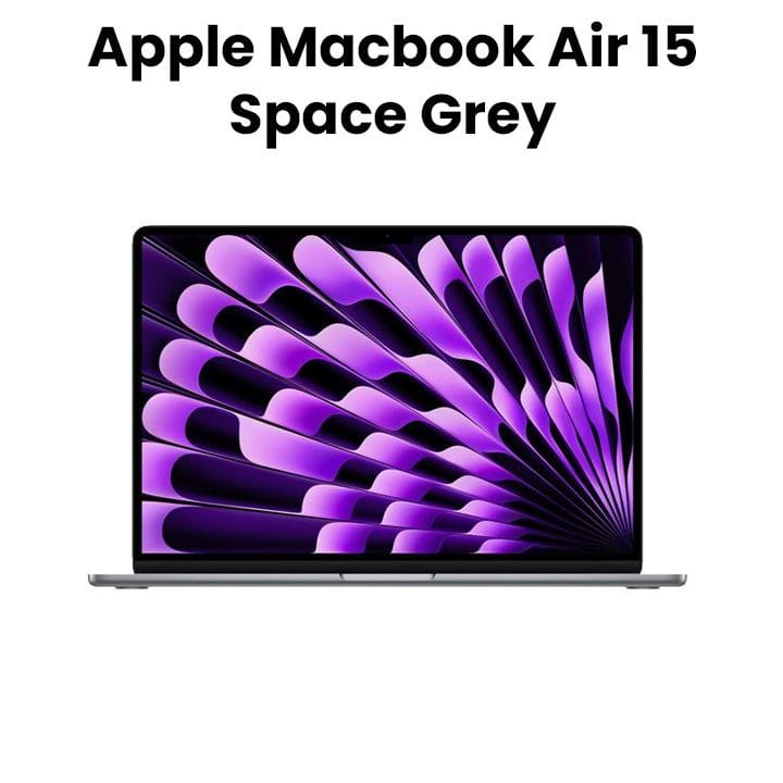 ماكبوك إير ١٥ إنش ٢٠٢٣ : شريحة M3 مع وحدة معالجة مركزية ٨ أنوية ووحدة معالجة رسومات ١٠ أنوية، رام ٨ جيجابايت، أس أس دي ٢٥٦ جيجابايت - رمادي فلكي | MRYM3AB/A  