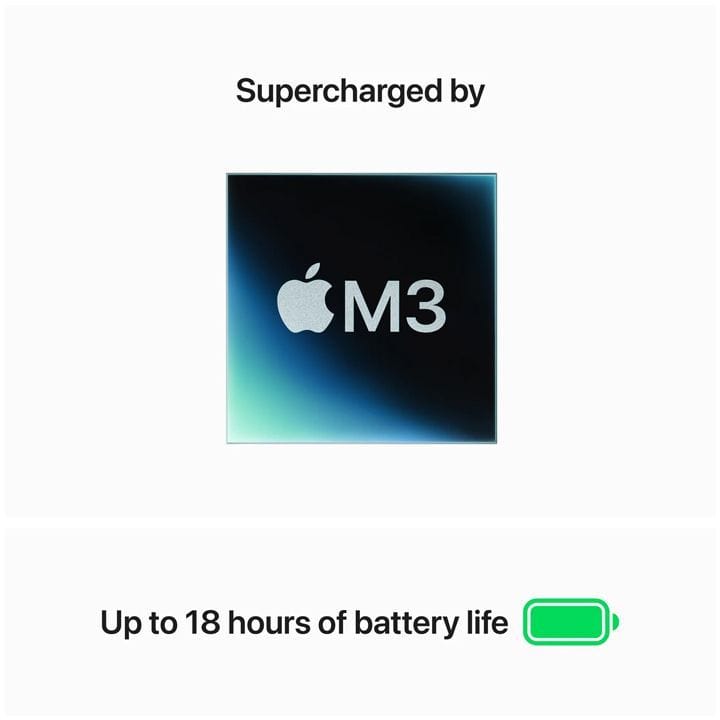 Apple MacBook Air 8GB RAM 256GB SSD 15 Inch, M3 Chip, 8-Core CPU And 10-Core GPU, Liquid Retina Display - Starlight - MRYR3AB/A (Open Piece/Display Unit)