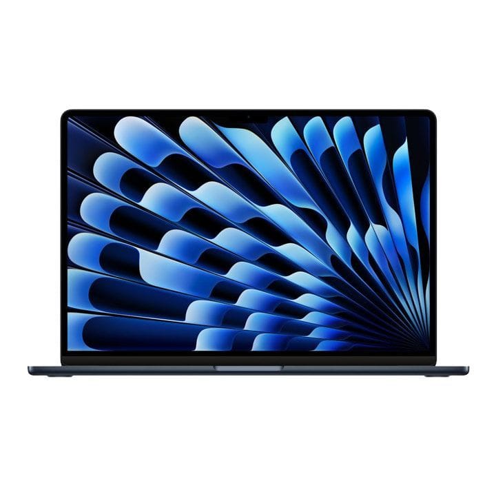 Apple MacBook Air 15-inch 2023 : M3 Chip with 8-core CPU and 10-core GPU, 8GB RAM, 256GB SSD - Midnight | MRYU3AB/A