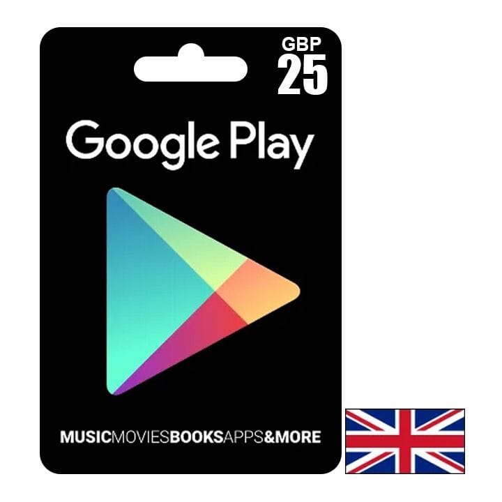جوجل بلاي المملكة المتحدة 25 جنيهًا إسترلينيًا