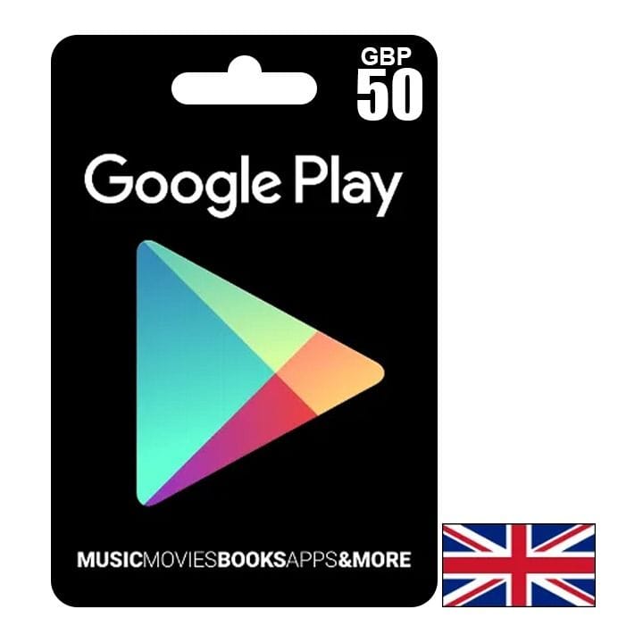جوجل بلاي المملكة المتحدة 50 جنيهًا إسترلينيًا