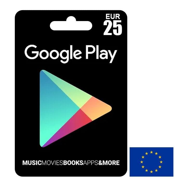 جوجل بلاي الاتحاد الأوروبي 25 يورو