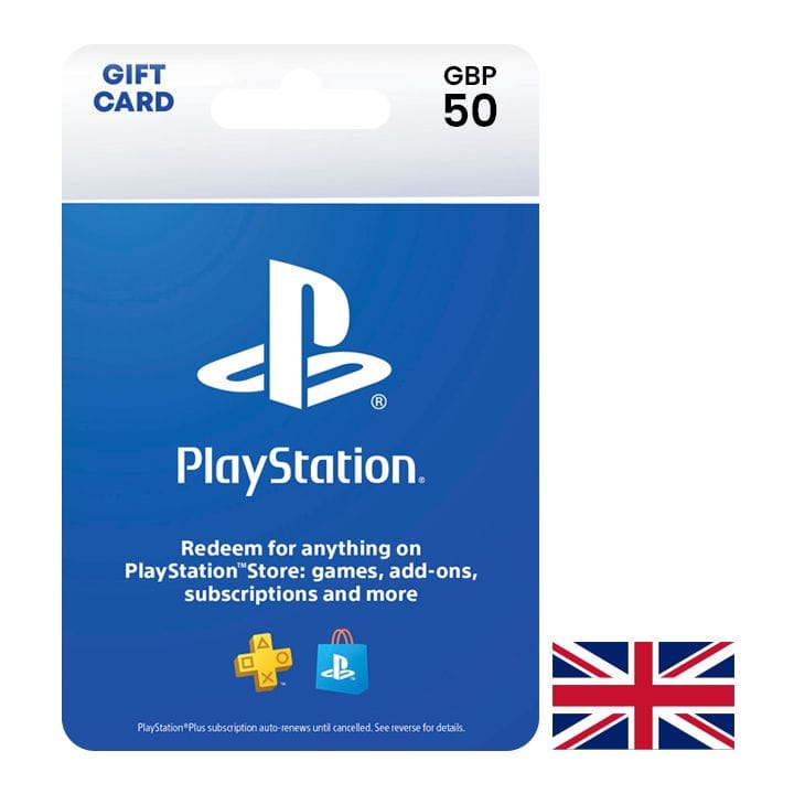 بلايستيشن المملكة المتحدة ٥٠ جنيه  
