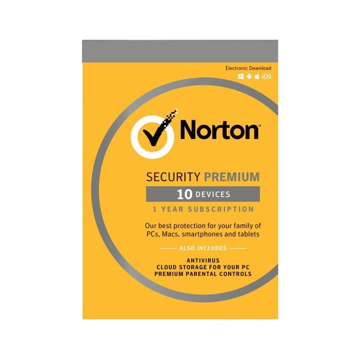 NORTON SECURITY PREMIUM - 25GB 1U/10D/1Y PTR QA