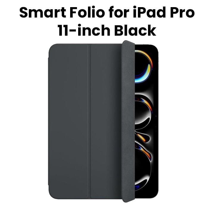 Apple Smart Folio Case For iPad Pro 11 Inch (M4), Thin And Lightweight Design, Versatile Viewing Angles - Black - MW983ZM/A