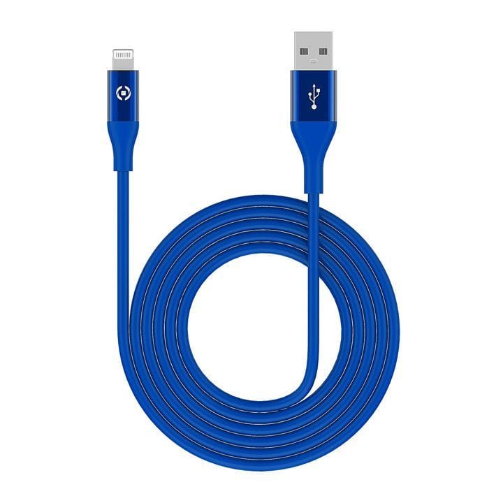 Celly USB-C to Lightning Cable 12W 3M - Blue | USBLIGHTCOL3MBL