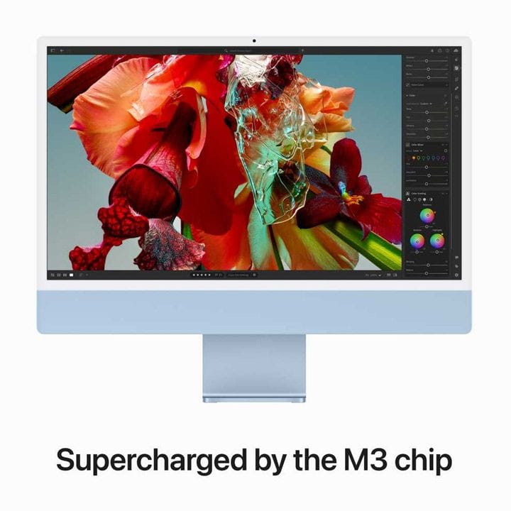 Apple iMac With Retina 8GB 256GB SSD 24 Inch, 4.5K Retina Display, M3 Chip With 8 Core CPU And 10 Core GPU, Seamless Multitasking - Blue