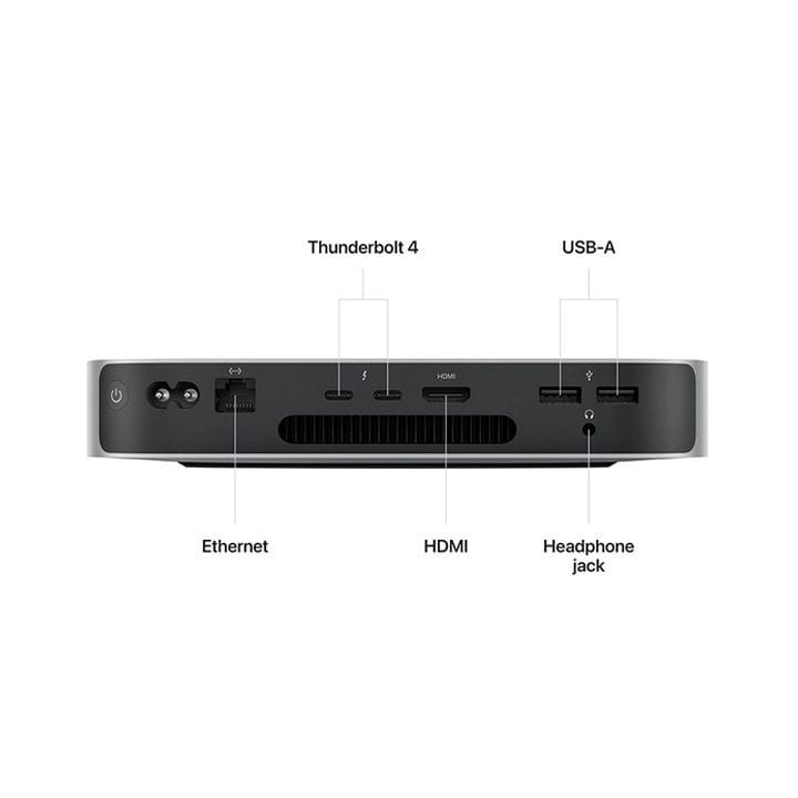 Apple Mac Mini : M2 Chip, 8-Core CPU, 10-Core GPU, 8GB RAM, 256GB SSD  (Open Piece/Display Unit)
