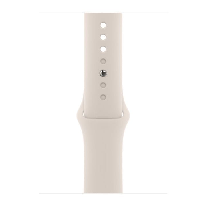 Apple Watch Series 9 GPS + Cellular, 45mm Starlight Aluminum Case with Starlight Sports Band