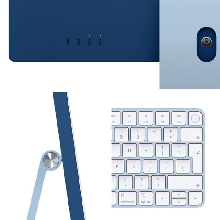 آي ماك ٢٤ إنش بشاشة ريتينا ٤٫٥ كيه: شريحة إم ٣ مع معالج ٨ نوى ومعالج رسومي ١٠ نوى، سعة تخزين ٥١٢ جيجابايت | MQRR3AB/A