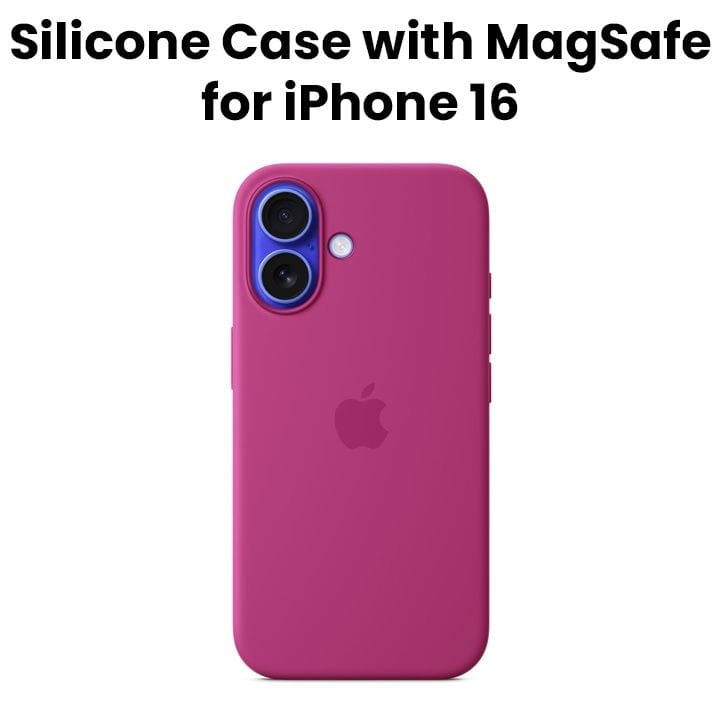 Apple iPhone 16 Silicone Case With Magsafe Fuchsiliconea-Zml | MYY53ZM/A