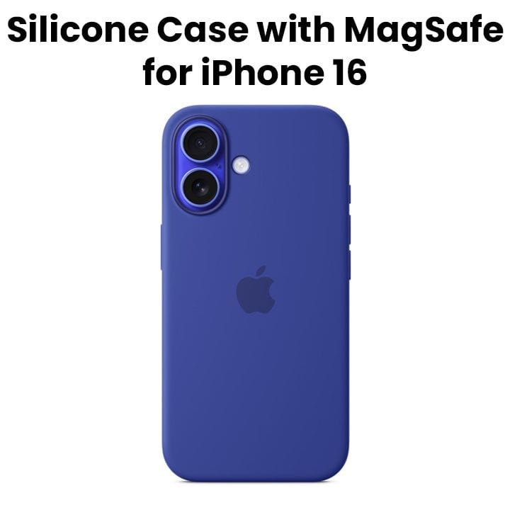 غطاء سيليكون لهاتف ابل  آيفون 16 مع ماجسيف تصميم ألترا مارين | MYY63ZM/A