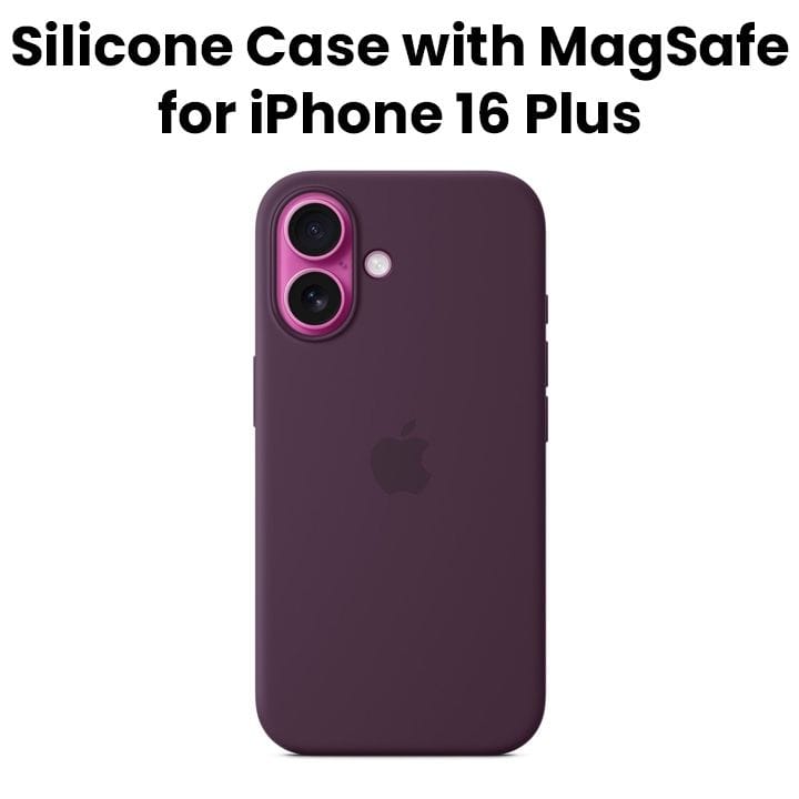 أبل آيفون 16 بلس كفر سيليكون مع ماجسيف برقوقي - زي إم إل | MYYD3ZM/A