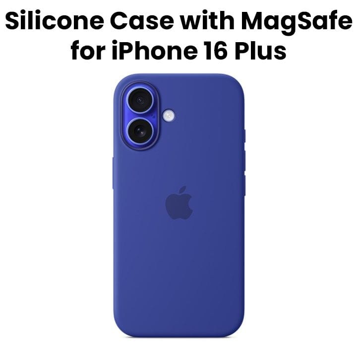 أبل آيفون 16 بلس كفر سيليكون مع ماجسيف أزرق بحري - زي إم إل | MYYF3ZM/A