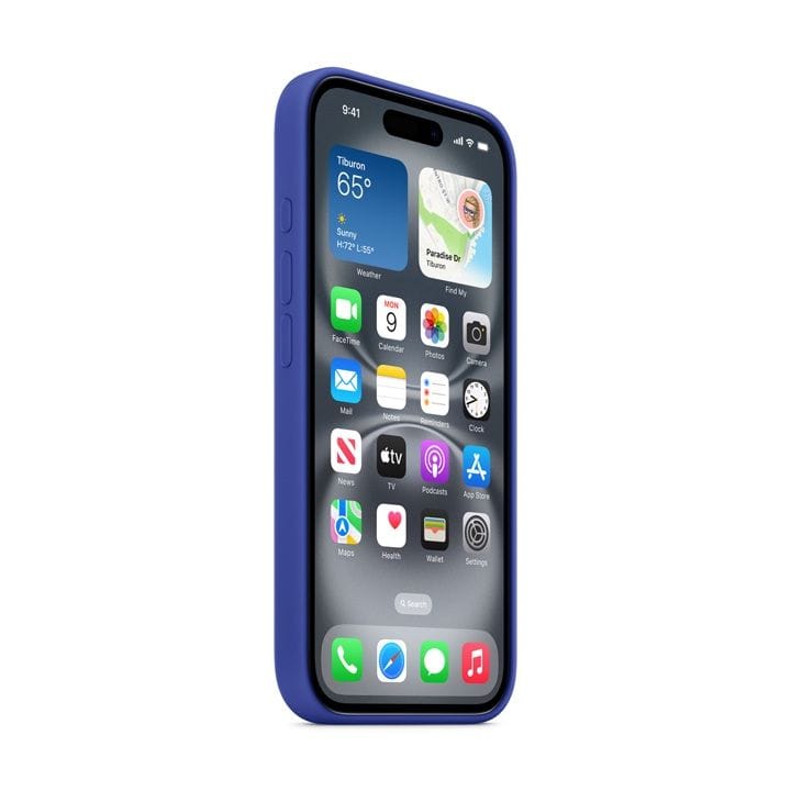 أبل آيفون 16 بلس كفر سيليكون مع ماجسيف أزرق بحري - زي إم إل | MYYF3ZM/A