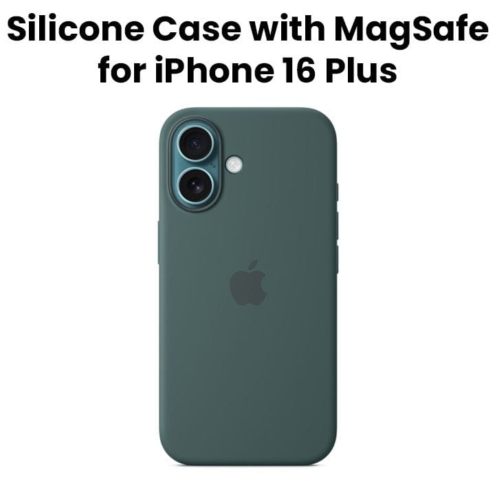 أبل آيفون 16 بلس كفر سيليكون مع ماجسيف أخضر بحيرة - زي إم إل | MYYH3ZM/A