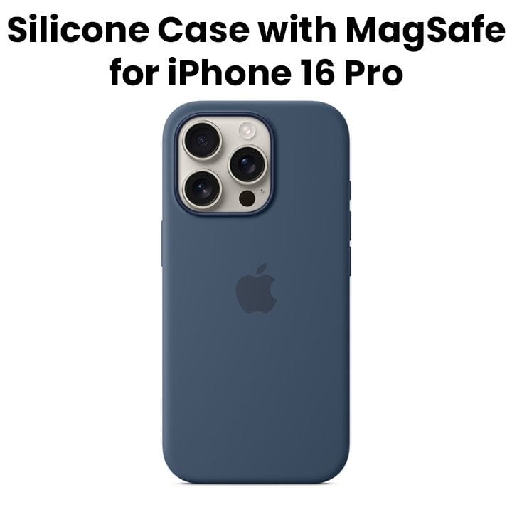 Apple  iPhone 16 Pro Silicone Case With Magsafe Denim-Zml | MYYK3ZM/A