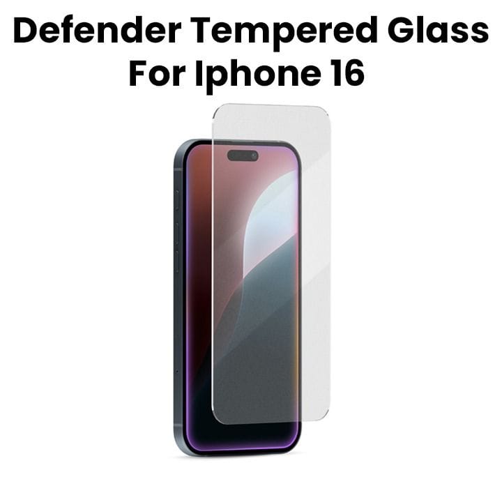 Hyphen Defender Tempered Glass for iPhone 16 - Clear | HTG-C163179