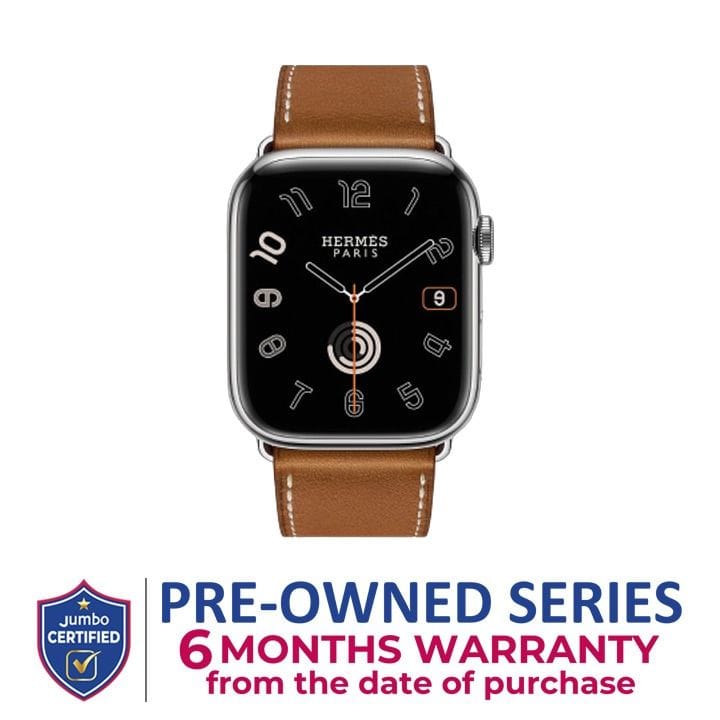 Apple Watch Series 9 Hermes 45mm, Up To 2000 Nits Brightness, Stainless Steel And Ceramic Sapphire Crystal, Titanium Case - MRQQ3ZP/A