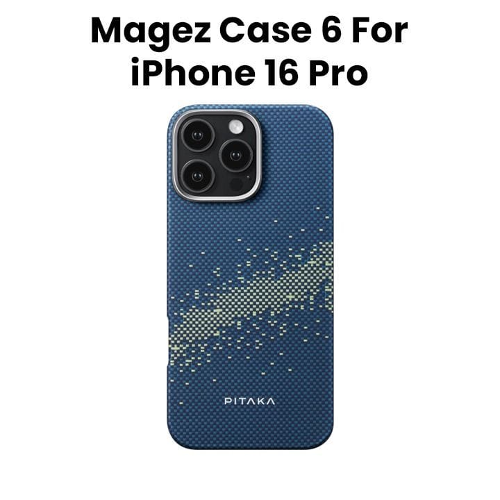 Pitaka Magez Case 6 for iPhone 16 Pro Milky Way Galaxy | KI1601PMYG