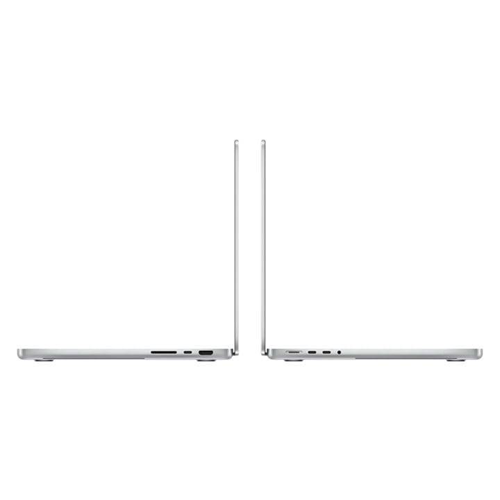 ماك بوك برو 14 إنش: شريحة Apple M4 Pro مع وحدة معالجة مركزية 14 نواة ووحدة معالجة رسومية 20 نواة، ذاكرة 24 جيجابايت، قرص SSD بسعة 1 تيرابايت - فضي | MX2F3AB/A
