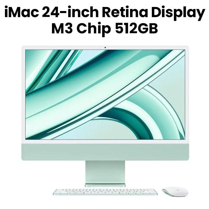 آي ماك ٢٤ إنش بشريحة إم ٣ - ٨ نوى للمعالج و١٠ نوى للرسوميات، ٨ جيجابايت رام، ٥١٢ جيجابايت إس إس دي مع شاشة ريتينا ٤٫٥ كيه | MQRP3ZS/A