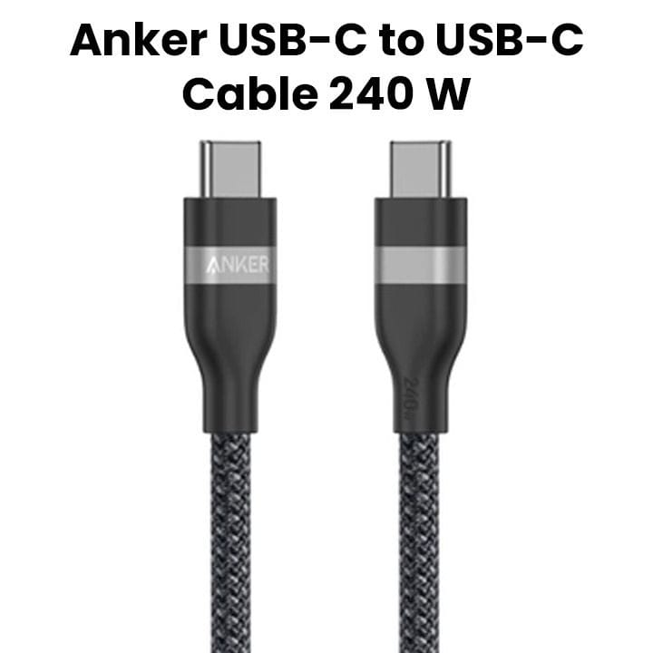 كيبل انكر تايب سي إلى تايب سي بطول ٣ أقدام ٢٤٠ واط، معاد التدوير - | A82E2H11