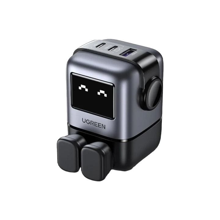 Ugreen Nexode RG 65W GaN Fast Charger 3-Port, Black | UG-AC-3PORT-65W-GAN-CD361-BLK