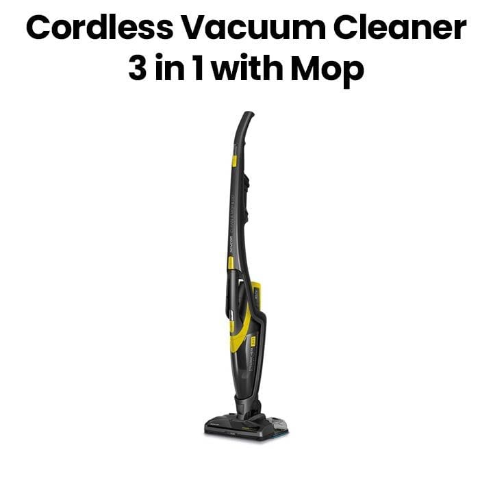 Sencor 3-in-1 Cordless Vacuum Cleaner with Mop - Yellow | SVC 0741YL