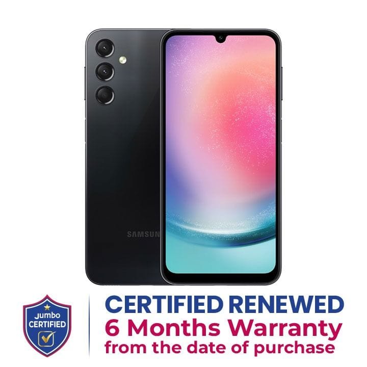 Samsung Galaxy A24 4GB+128GB Storage Smartphone - Black