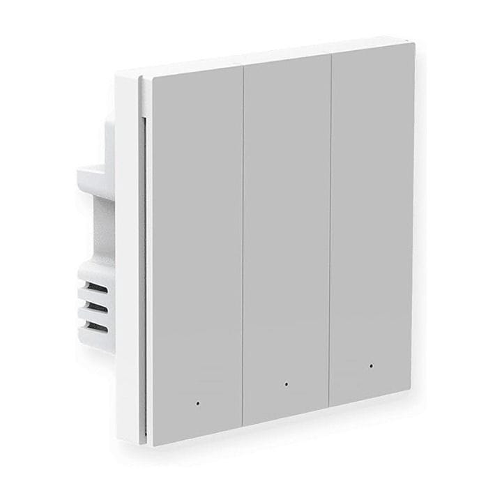 مفتاح حائط بثلاث أزرار من أكوارا أبيض QBKG29LM