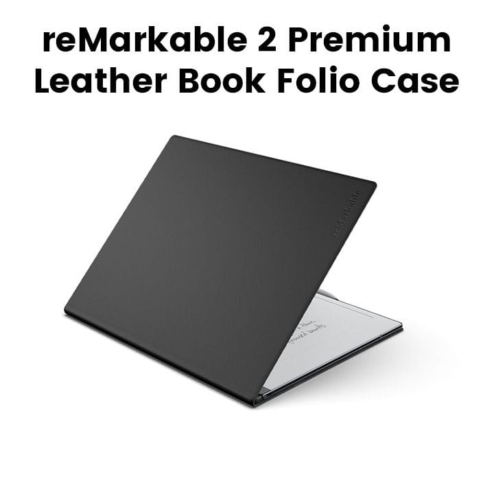reMarkable Book Folio Premium Leather Case for reMarkable 2 - Black