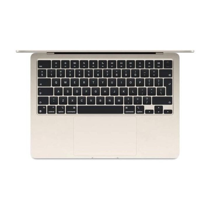 ماك بوك إير مقاس ١٣ إنش مع شريحة Apple M3 وحدة معالجة مركزية ٨ نوى ومعالج رسومي ١٠ نوى وذاكرة ٨ جيجابايت وسعة تخزين ٥١٢ جيجابايت اللون فضي MRXU3ZS/A