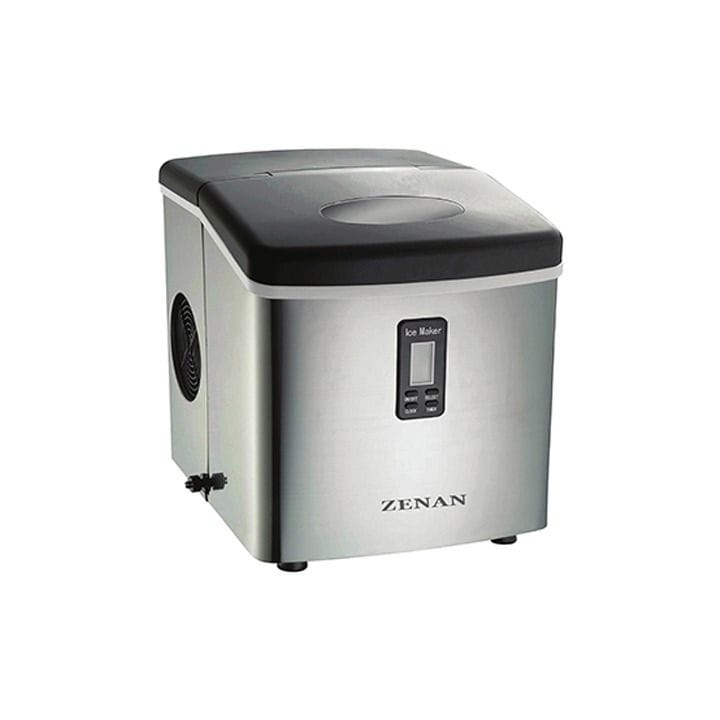 Zenan Ice Maker Stainless Steel with LCD Display – Silver | ZIM-15SA