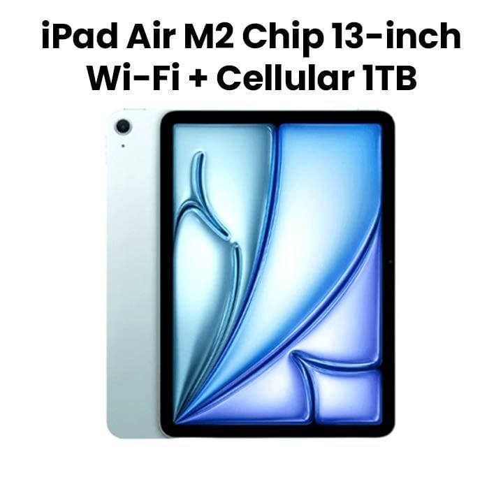 Apple iPad Air 13-inch Wi-Fi + Cellular 1TB - Blue |MV753AB/A
