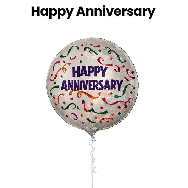Happy Anniversary Banner | Gold