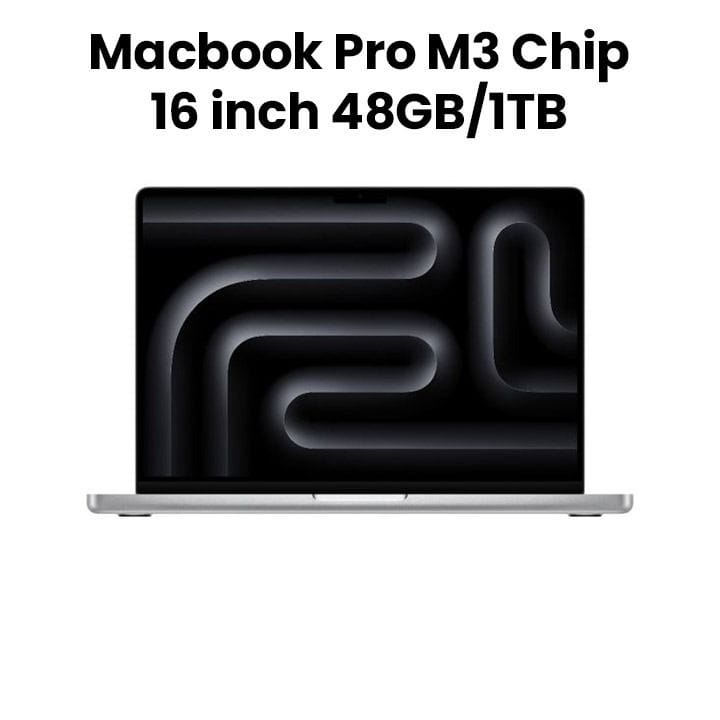 Apple MacBook Pro 16-inch M3 Max Chip with 16-Core CPU & 40-Core GPU, 48GB RAM, 1TB SSD - Space Gray |MUW73ZS/A