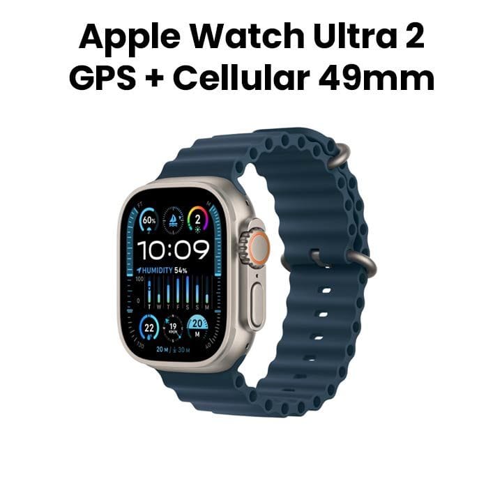 Apple Watch Ultra 2 GPS + Cellular 49mm Titanium Case with Blue Ocean Band |MREG3AE/A