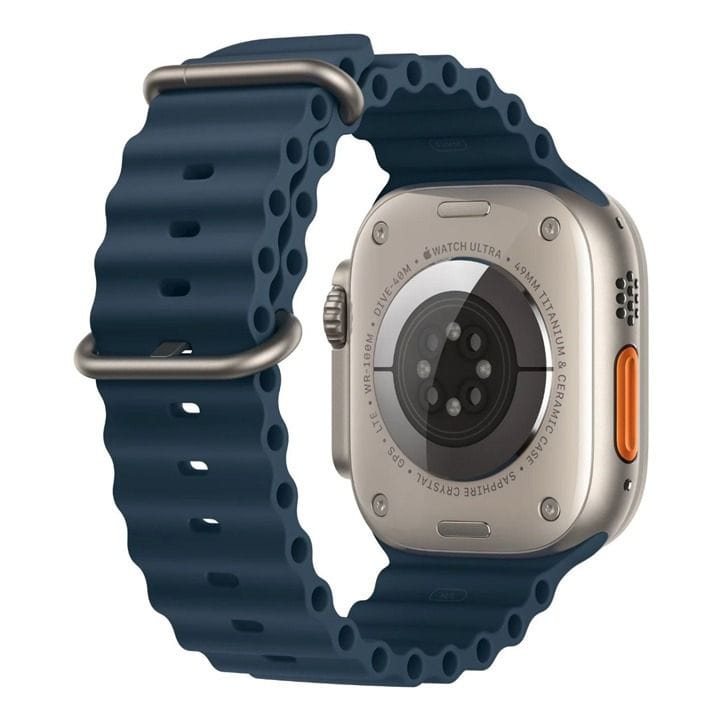 أبل ووتش ألترا 2 علبة تيتانيوم 49 مم مع سوار بلو أوشن - GPS + خلوي