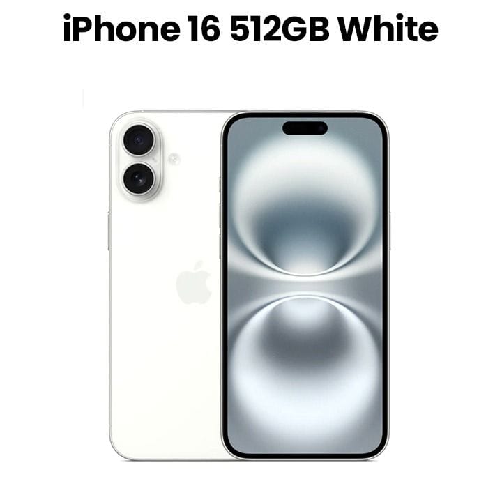 Apple iPhone 16 512GB Smartphone - White | MYE33AE/A