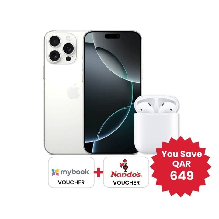 Apple iPhone 16 Pro Max 256GB White Titanium + Airpods 2nd Gen