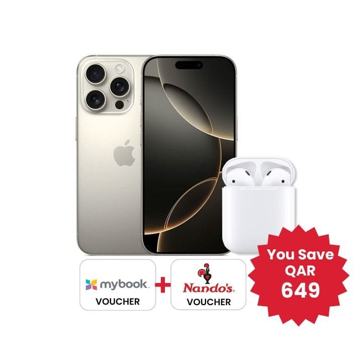 Apple iPhone 16 Pro Max 256GB Natural Titanium + Airpods 2nd Gen