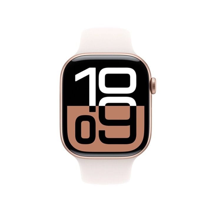 Apple Watch Series 10 GPS 42mm Rose Gold Aluminium Case with Light Blush Sport Band - S/M | MWWH3QA/A