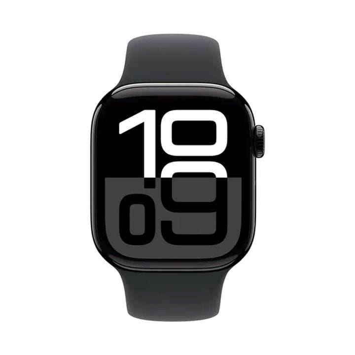 Apple Watch Series 10 GPS + Cellular 42mm Jet Black Aluminium Case with Black Sport Band - S/M | MWX63QA/A