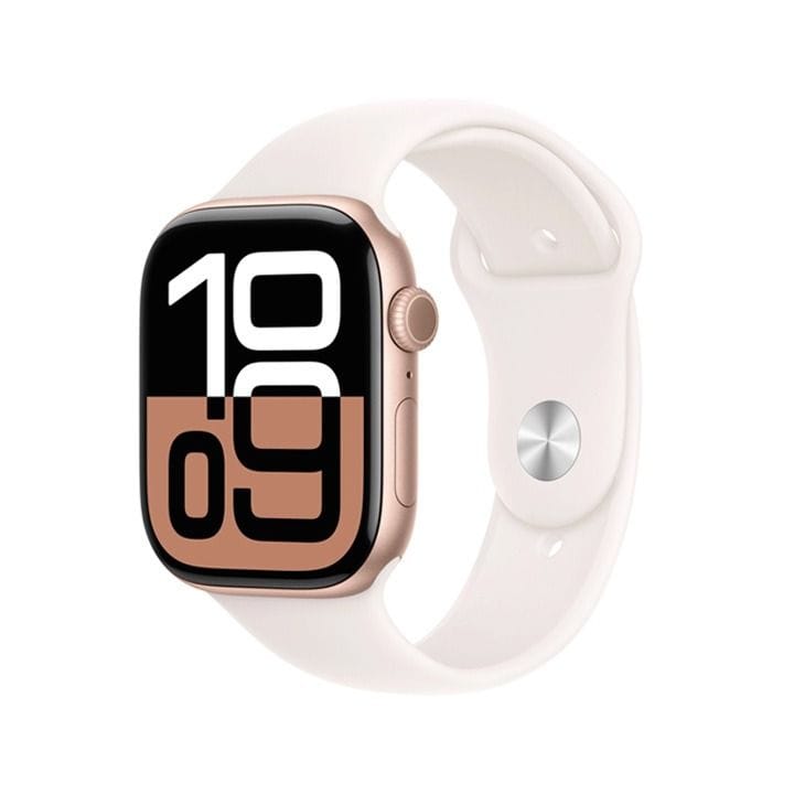 Apple Watch Series 10 GPS + Cellular 42mm Rose Gold Aluminium Case with Light Blush Sport Band - M/L | MWXA3QA/A