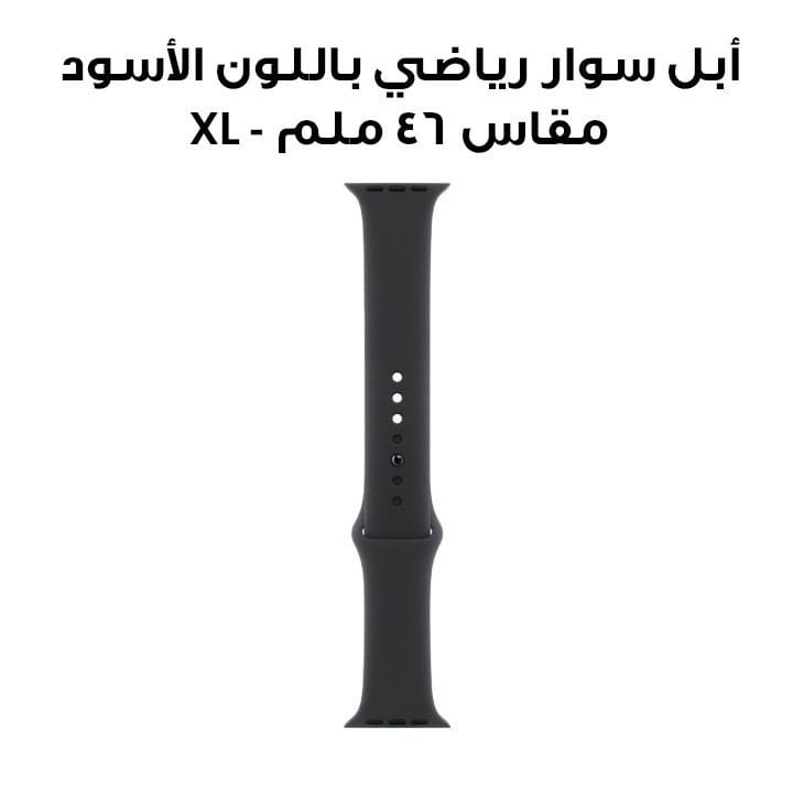 أبل سوار رياضي باللون الأسود مقاس 46 ملم - XL MXM53ZM/A